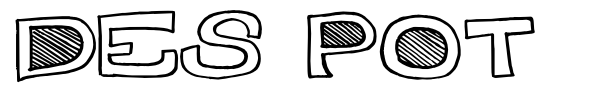 Des Pot font preview